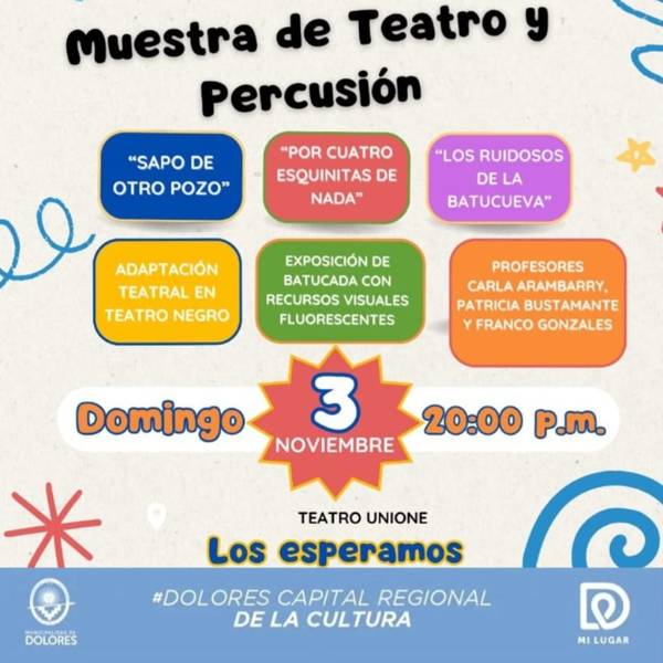 MUESTRA DE TEATRO Y PERCUSION